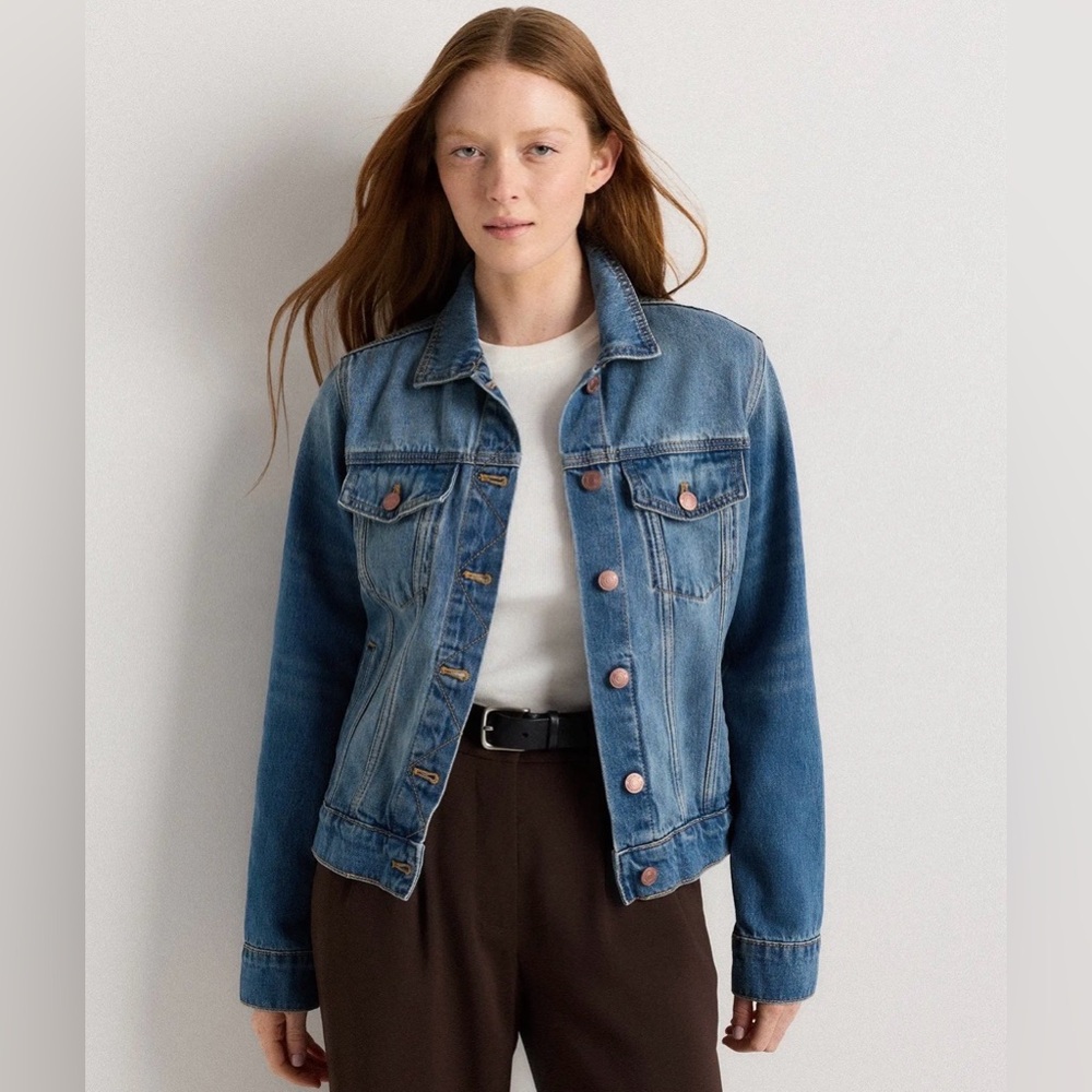 NWOT Old Navy Women M Classic Blue Denim Jacket Jean Jacket